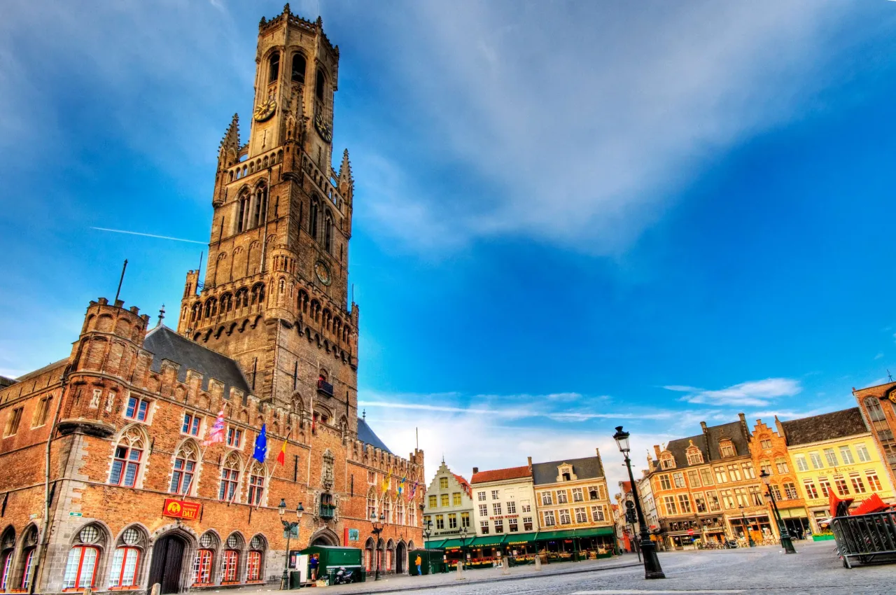 Le beffroi de Bruges, Belgique - berceau de la culture du carillon